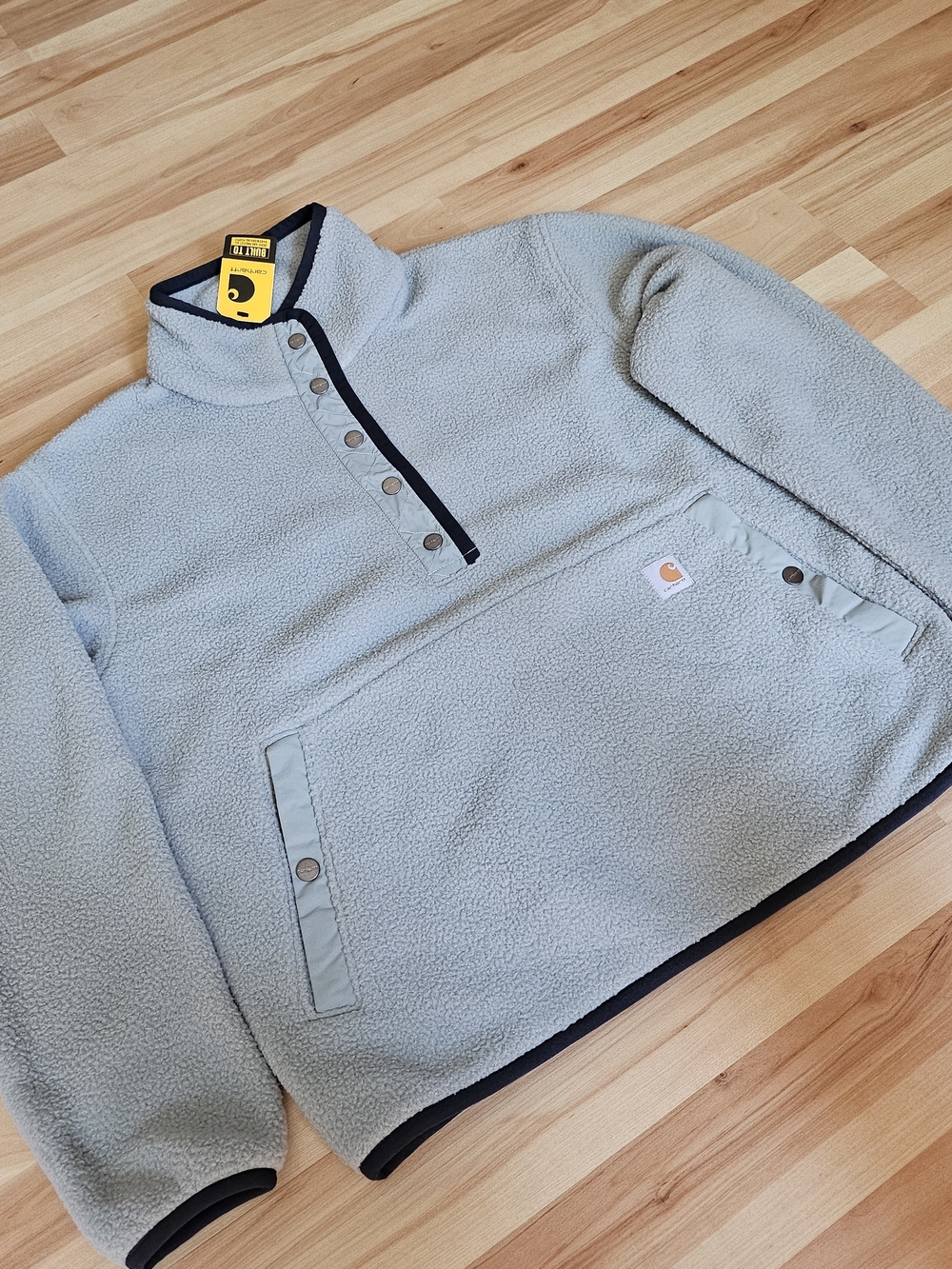 Carhartt Light Blue Sherpa Snap Pullover